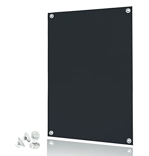 Rollmayer Dachfensterrollo Thermo Rollos Sonnenschutz mit Saugnäpfen ohne Bohren für Velux Fenster Verdunkelungs Rollo Dachfensterrollo Verdunkelungsrollo (M06-60x93cm - Schwarz) von Rollmayer