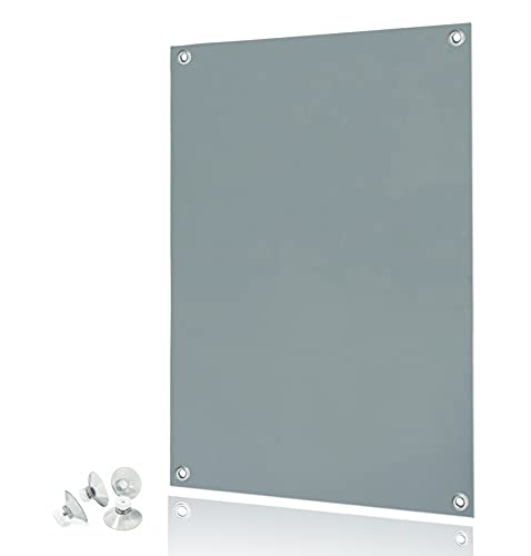 Rollmayer Dachfensterrollo Thermo Rollos Sonnenschutz mit Saugnäpfen ohne Bohren für Velux Fenster Verdunkelungs Rollo Dachfensterrollo Verdunkelungsrollo (S06-96x93cm - Grau) von Rollmayer