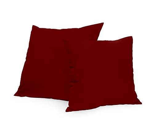 Rollmayer Deko-Kissen Kissenhülle Kissenbezug Sofakissen Kollektion Vivid (Weinrot 13, 60x60cm) von Rollmayer