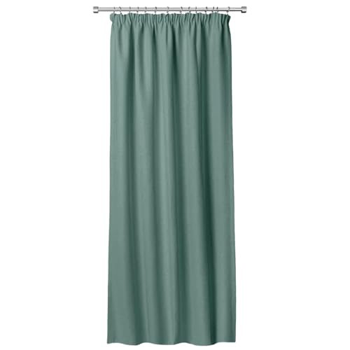 Rollmayer LuxShade Exklusiv Verdunkelungsvorhang Universalband (Eukalyptus, B140xH150) – Moderner Thermovorhang, Blickdicht, pflegeleicht & langlebig, 1 Stück von Rollmayer