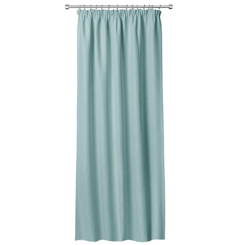 Rollmayer LuxShade Exklusiv Verdunkelungsvorhang Universalband (Pastell Minze, B140xH240) – Moderner Thermovorhang, Blickdicht, pflegeleicht & langlebig, 1 Stück von Rollmayer