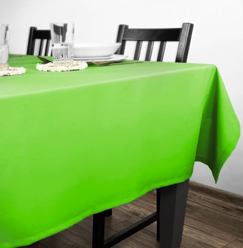 Rollmayer Tischdecke Tischtuch Tischwäsche Gastronomie Kollektion Vivid Uni einfarbig pflegeleicht waschbar zur Auswahl, Produkt für den täglichen Gebrauch(Seladongrün 24, 80x80cm) von Rollmayer