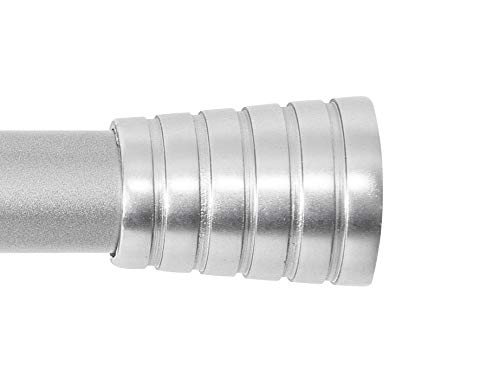 Zubehör für Gardinenstange/Vorhangstange Ø16/19mm / 1-läufig oder 2-läufig (Silber Matt Adagio - Ø16mm Wandbefestigung) von Rollmayer