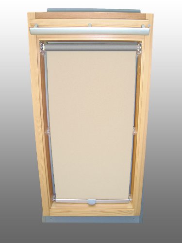 Abdunkelungsrollo Rollo Thermo creme für Velux DKL Y/RHL Y-EP VL Y,VU Y,VKU Y43 ALU von Rolloworld