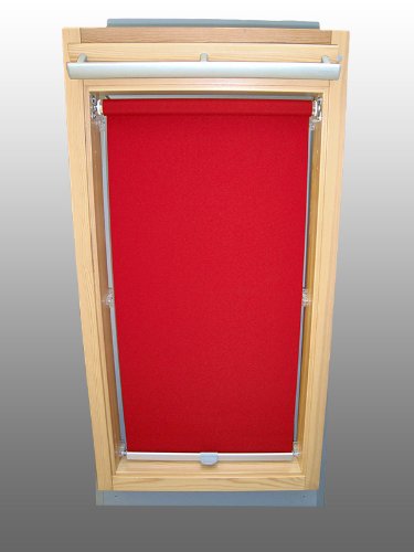 Abdunkelungsrollo Rollo für Velux DG/RG-EP VL,VG,VX 043 weinrot von Rolloworld