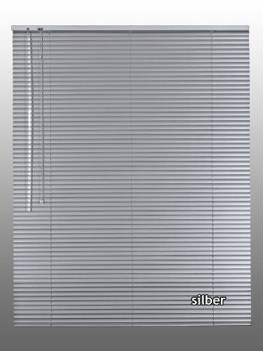 Alu-Aluminium Jalousie Rollo Jalousette 60 x 100 cm / 60x100 cm in Farbe silber - Bedienseite links von Rolloworld
