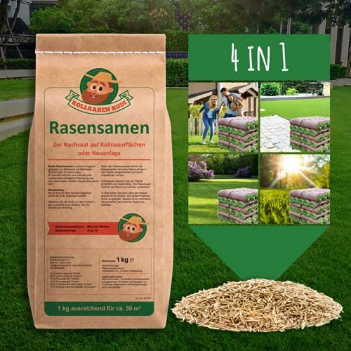 Premium-Rasensamen (4 in 1) (3kg) von Rollrasen Rudi