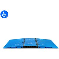 Defender® by Adam Hall Kabelbrücke MIDI 5 2D Rollstuhlrampen-Set, blau von Defender® by Adam Hall