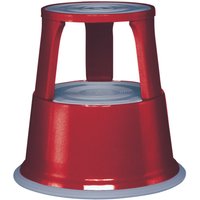 WEDO® Rolltritt aus Stahlblech, TK 150 kg, feuerrot von WEDO®