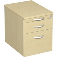 Rollcontainer Lissabon mit Hängeregister, HxBxT 566 x 600 x 430 mm, Kunststoffschübe, Ahorn von Jungheinrich PROFISHOP