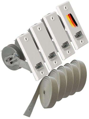 Rollwin 4x Rolladen Gurtwickler Unterputz 105mm Lochabstand - mit 7m Gurt 23mm Rolladengurt - aus Deutschland - mit Gurtwickler Blende Weiß Rollo Wickler mit Abdeckblende Rollladen Aufwickler Rollwin 4x Rolladen Gurtwickler Unterputz 105mm Lochabstand - mit 7m Gurt 23mm Rolladengurt - aus Deutschland - mit Gurtwickler Blende Weiß Rollo Wickler mit Abdeckblende Rollladen Aufwickler von Rollwin