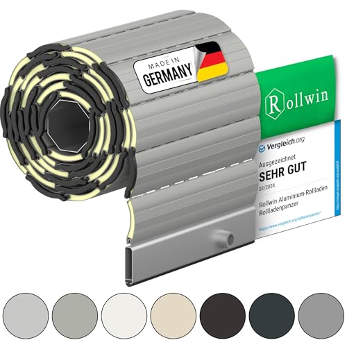 Rollwin ROLLADEN ALU nach Maß Rolladenpanzer Aluminium Rollladenpanzer Lamelle mit Rollladendämmung Rollladenfenster Rollladentür Rollladen DEUTSCHE Produktion zum Einbauen Hier Konfigurieren »» von Rollwin