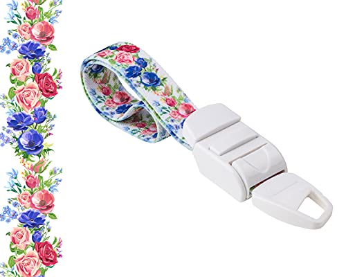 ROLSELEY PROFESIONAL Quick and Slow Release Medical Nurse Tourniquet with FLOWERS WHITE FLORAL Pattern von Rolseley