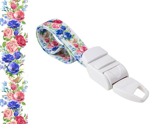 ROLSELEY PROFESIONAL Quick and Slow Release Medical Nurse Tourniquet with FLOWERS WHITE FLORAL Pattern von Rolseley