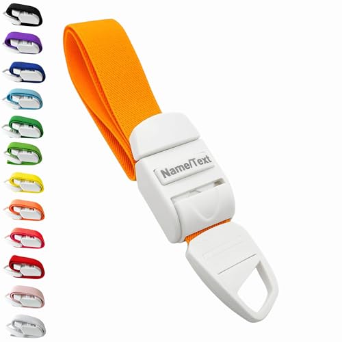 ROLSELEY Stauschlauch INDIVIDUELL bedruckter personalisierter Medizinischer Venenstauer mit schneller und langsamer Schnalle für Krankenschwestern, Hebammen, Sanitäter, Phlebotomiker, Ärzte - ORANGE von Rolseley