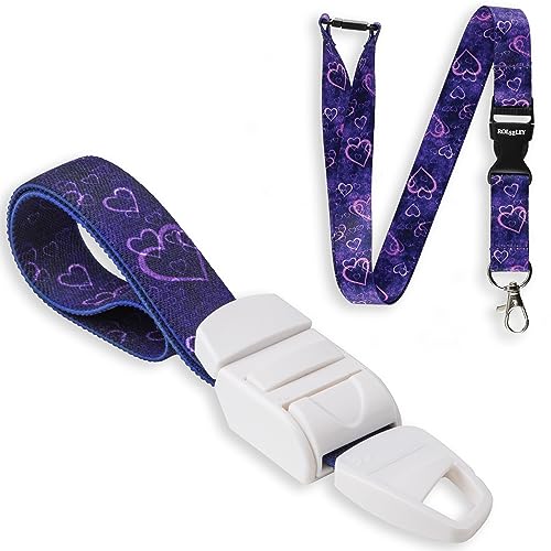 ROLSELEY Venenstauer und Passendes Schlüsselband - Violette Herzen ROLSELEY Venenstauer und Passendes Schlüsselband - Violette Herzen von Rolseley