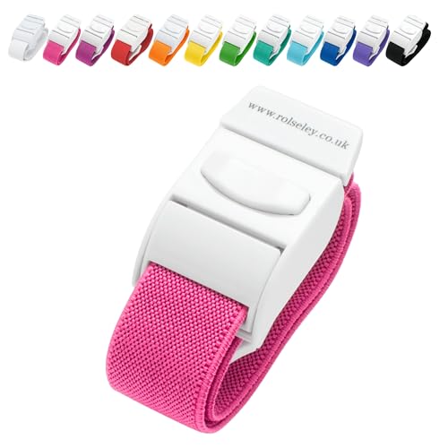 ROLSELEY Qualität Medizinischer Venenstauer mit Schnellverschlussschnalle und Latexfreiem Polyester-Gummiband für Krankenschwester, Hebamme, Rettungssanitäter, Phlebotomiker, Medizinstudent (ROSA) von Rolseley