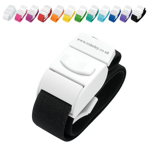 ROLSELEY Qualität Medizinischer Venenstauer mit Schnellverschlussschnalle und Latexfreiem Polyester-Gummiband für Krankenschwester, Hebamme, Rettungssanitäter, Phlebotomiker, Medizinstudent (SCHWARZ) ROLSELEY Qualität Medizinischer Venenstauer mit Schnellverschlussschnalle und Latexfreiem Polyester-Gummiband für Krankenschwester, Hebamme, Rettungssanitäter, Phlebotomiker, Medizinstudent (SCHWARZ) von Rolseley