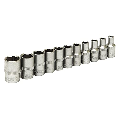 Rolson 38611 1/4 Dr Shallow Socket – Mehrfarbig (11-teilig) von Rolson