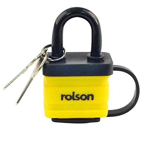 Rolson 66521 Drehbarer Tischschraubstock mit Amboss, 60 mm, gelb, 40 mm von Rolson