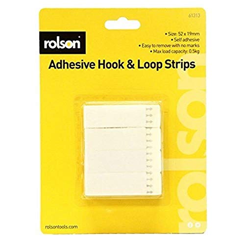 Rolson 61313 12 Haken & Schleife Streifen, schwarz von Rolson