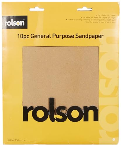 Rolson Schleifpapier, 10 Stück von Rolson