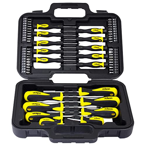 Rolson 28882 Schraubendreher-Set, 58 Teile, Kunststoff von Rolson