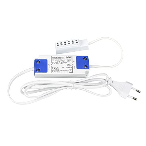 LED Trafo Konverter 1-15W DC 12V mit 6-fach-AMP-Verteiler und 1.5m Zuleitung von Rolux