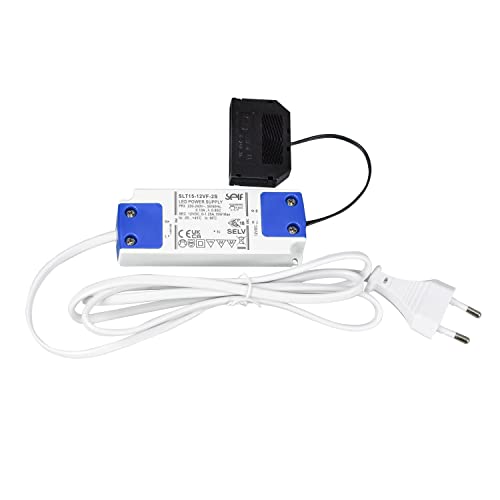 LED Trafo Konverter 1-15W DC 12V mit 6-fach-Mini-AMP-Verteiler und 1.5m Zuleitung von Rolux