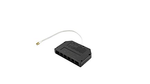 Mini AMP 6-Fach Verteiler 12V für LED Lampen - Möbelleuchten freies Ende schwarz von Rolux