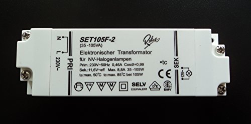 Rolux/Self SET105F-2 (SET105F2) Halogen Trafo Transformator 35-105 Watt dimmbar von Rolux