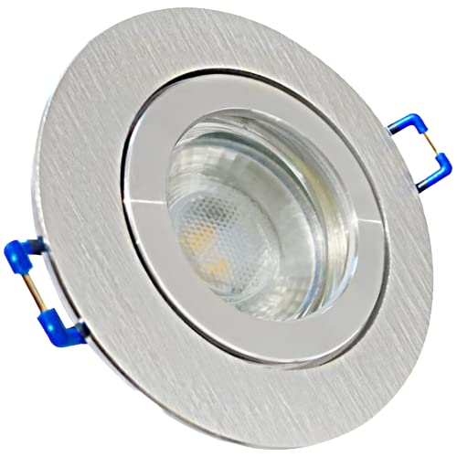 Rolux LED Bad Einbaustrahler IP44 Aqua 12V COB 3W BiColor 4 Stück Deckenleuchten 3000K Warmweiß, Feuchtraum Dusche von Rolux