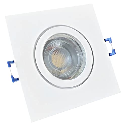 Rolux LED Bad Einbaustrahler IP44 Enya 12V COB 5W Weiß 3 Stück Deckenleuchten 3000K Warmweiß, Feuchtraum Dusche von Rolux