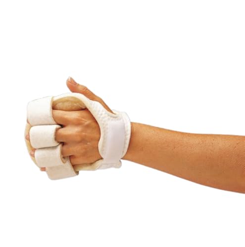 Rolyan A81201 Handtellerschutz mit Einzelfingermanschetten, Universalgröße, Links von Sammons Preston