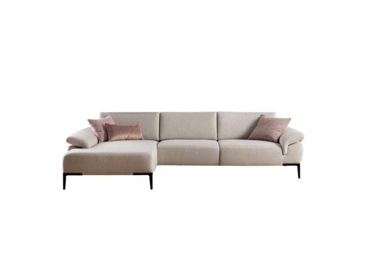 Rom Wave Ecksofa mit Sitztiefenverstellung und klappbaren Armlehnen - Metall schwarz lackiert , links , ohne Zusatzausstattung Rom Wave Ecksofa mit Sitztiefenverstellung und klappbaren Armlehnen - Metall schwarz lackiert , links , ohne Zusatzausstattung von Rom