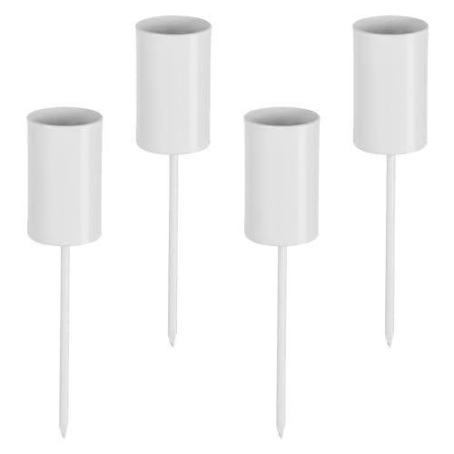 Romadedi Kerzenhalter Adventskranz Stabkerzen Weiß: 4er Set Advent Kerzenständer Stabkerzenhalter zum Stecken Metall Kerzenstecker Kerzenpick Halterung Für Kranz Deko Led Kerzen Romadedi Kerzenhalter Adventskranz Stabkerzen Weiß: 4er Set Advent Kerzenständer Stabkerzenhalter zum Stecken Metall Kerzenstecker Kerzenpick Halterung Für Kranz Deko Led Kerzen von Romadedi