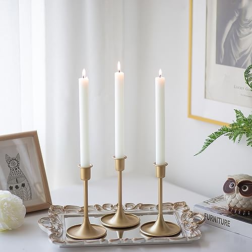 Romadedi Kerzenständer Gold Stabkerzen Weihnachten - 2er Set Goldene Kerzenhalter Stabkerze Metall für Hochzeit Tischdeko Adventskranz Wohnzimmer Vintage Morden Deko Romadedi Kerzenständer Gold Stabkerzen Weihnachten - 2er Set Goldene Kerzenhalter Stabkerze Metall für Hochzeit Tischdeko Adventskranz Wohnzimmer Vintage Morden Deko von Romadedi