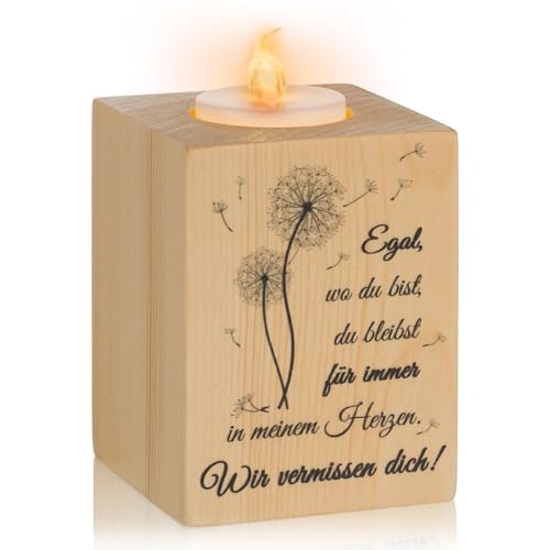 Romadedi Memorial-Kerzenständer Trauerkerze Mit Trauerspruch - Sympathie Geschenke Trauerlicht Geschenk Kerze Verstorbene Hochzeit von Romadedi