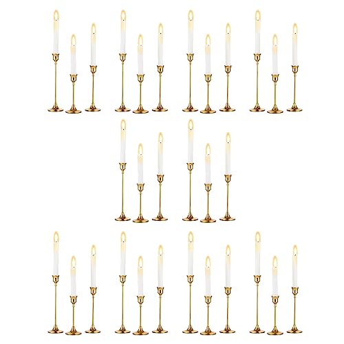 Romadedi kerzenständer Metall Gold 30er Set - Dekorativer Vintage Kerzenhalter in Unterschiedlicher Größe Kerzen Ständer für Stabkerze Spitzkerzen Hochzeit Party Weihnachten Tischdeko 15/19/24cm Romadedi kerzenständer Metall Gold 30er Set - Dekorativer Vintage Kerzenhalter in Unterschiedlicher Größe Kerzen Ständer für Stabkerze Spitzkerzen Hochzeit Party Weihnachten Tischdeko 15/19/24cm von Romadedi