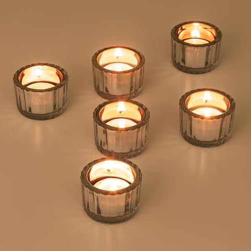 Teelichthalter Glas Silber Windlicht Set - Romadedi 24 Stück Teelichtgläser 5.5x3.8cm Kerzengläser Windlichter Tischdeko Weihnachten Hochzeit Desktop Wohnzimmer Geburtstag Deko Teelichthalter Glas Silber Windlicht Set - Romadedi 24 Stück Teelichtgläser 5.5x3.8cm Kerzengläser Windlichter Tischdeko Weihnachten Hochzeit Desktop Wohnzimmer Geburtstag Deko von Romadedi