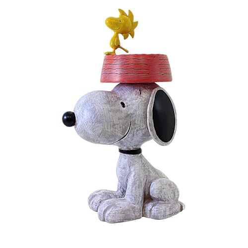 Giftware by Roman Inc. Peanuts Snoopy Vogelfutterstation, Garten, 19,7 cm hoch von Roman