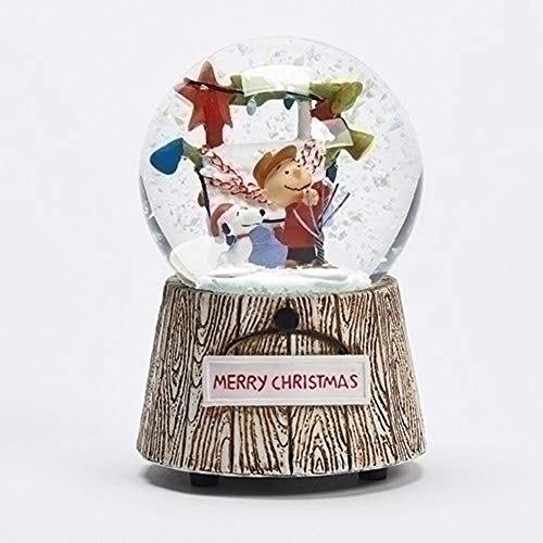 Roman, 800mm Musical Snow Globe, Peanuts Charlie Brown and Snoopy Decorating by Roman von Roman