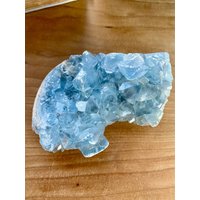 Blauer Celestit Cluster | Kristall Cluster Ei Home Wohndeko Heilung Heilkristalle von RingsAndThings001