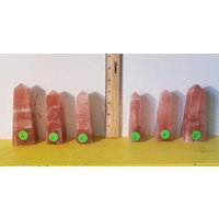 Rose Calcit Türme/Punkte Extra Qualität Pakistan von Romanrocksminerals