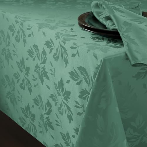 Romanstile Tischdecke abwaschbar 140x240 Mint Grün Frühling rechteckig Luxuriös Blätter Damast Muster wasserabweisend Tischtuch Table Cloth für Geburtstag,Ostern,Spring,Outdoor,Garten,Balkon Romanstile Tischdecke abwaschbar 140x240 Mint Grün Frühling rechteckig Luxuriös Blätter Damast Muster wasserabweisend Tischtuch Table Cloth für Geburtstag,Ostern,Spring,Outdoor,Garten,Balkon von Romanstile