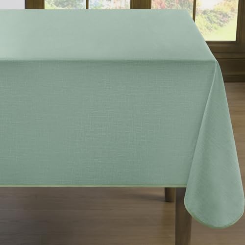 Romanstile Wachstuchtischdecke grün 240x140 mit Saum Leinenoptik Outdoor Tischdecke wetterfest wasserdicht Gartentischdecke Table Cloth für Draußen,Sommer,Handwerkstisch,Picknick,Party,Sommer,Kinder Romanstile Wachstuchtischdecke grün 240x140 mit Saum Leinenoptik Outdoor Tischdecke wetterfest wasserdicht Gartentischdecke Table Cloth für Draußen,Sommer,Handwerkstisch,Picknick,Party,Sommer,Kinder von Romanstile