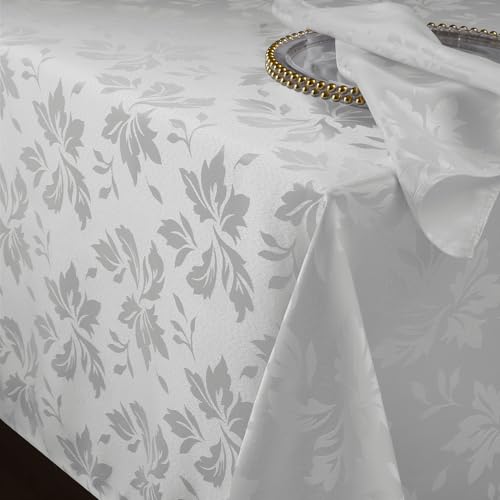 Romanstile große Weihnachts Tischdecke abwaschbar 350x150 cm weiß wasserabweisend rechteckig Jacquard Tischtuch Tischwäsche Table Cloth deko Weihnachten,Silvester,Neujahr,Christmas,Hochzeit,Party Romanstile große Weihnachts Tischdecke abwaschbar 350x150 cm weiß wasserabweisend rechteckig Jacquard Tischtuch Tischwäsche Table Cloth deko Weihnachten,Silvester,Neujahr,Christmas,Hochzeit,Party von Romanstile
