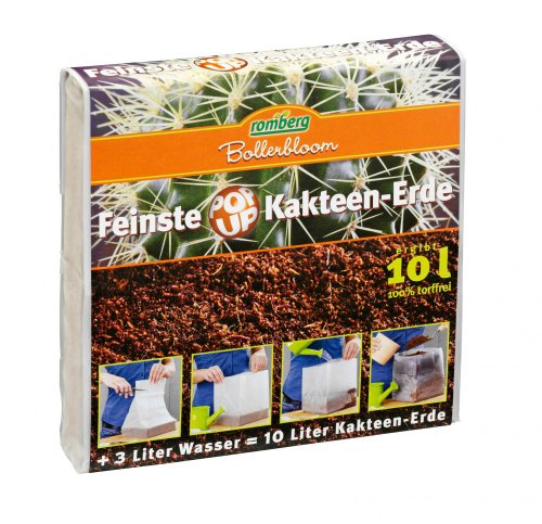 ROMBERG 76560K Kakteen Erden 10L Pop Up Packung von Romberg