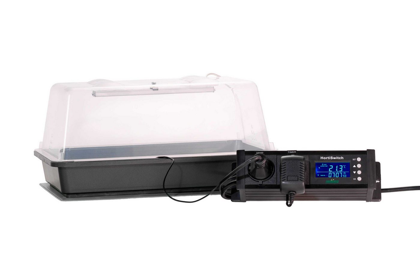 Romberg Anzuchtdeckel Climatic M LED Gewächshaus 38x24x19 cm, Climatic M LED Zimmergewächshaus Indoor-Farming mit 5W LED Beleuchtu Romberg Anzuchtdeckel Climatic M LED Gewächshaus 38x24x19 cm, Climatic M LED Zimmergewächshaus Indoor-Farming mit 5W LED Beleuchtu von Romberg