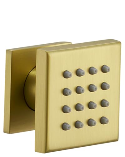 Massives Messing Duschkörper Sprühdüsen für Dusche, quadratische Massage, 360° drehbar, Sprühstrahl für Badezimmer Badewanne zu Hause, Wandmontage, Badewanne, Spa-Düsen, tragbar, 1 RomceBath Massives Messing Duschkörper Sprühdüsen für Dusche, quadratische Massage, 360° drehbar, Sprühstrahl für Badezimmer Badewanne zu Hause, Wandmontage, Badewanne, Spa-Düsen, tragbar, 1 RomceBath von RomceBath
